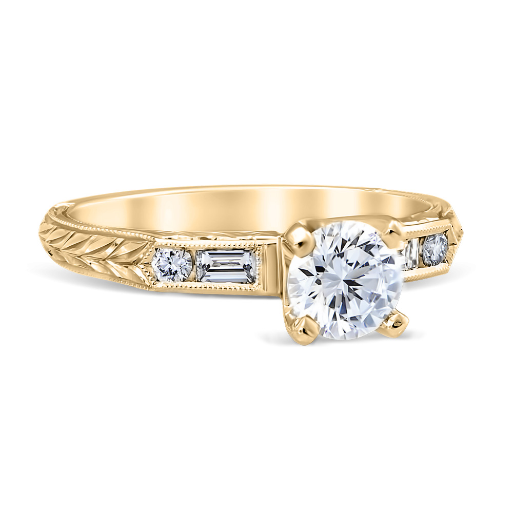 Lucia 14K Yellow Gold Engagement Ring