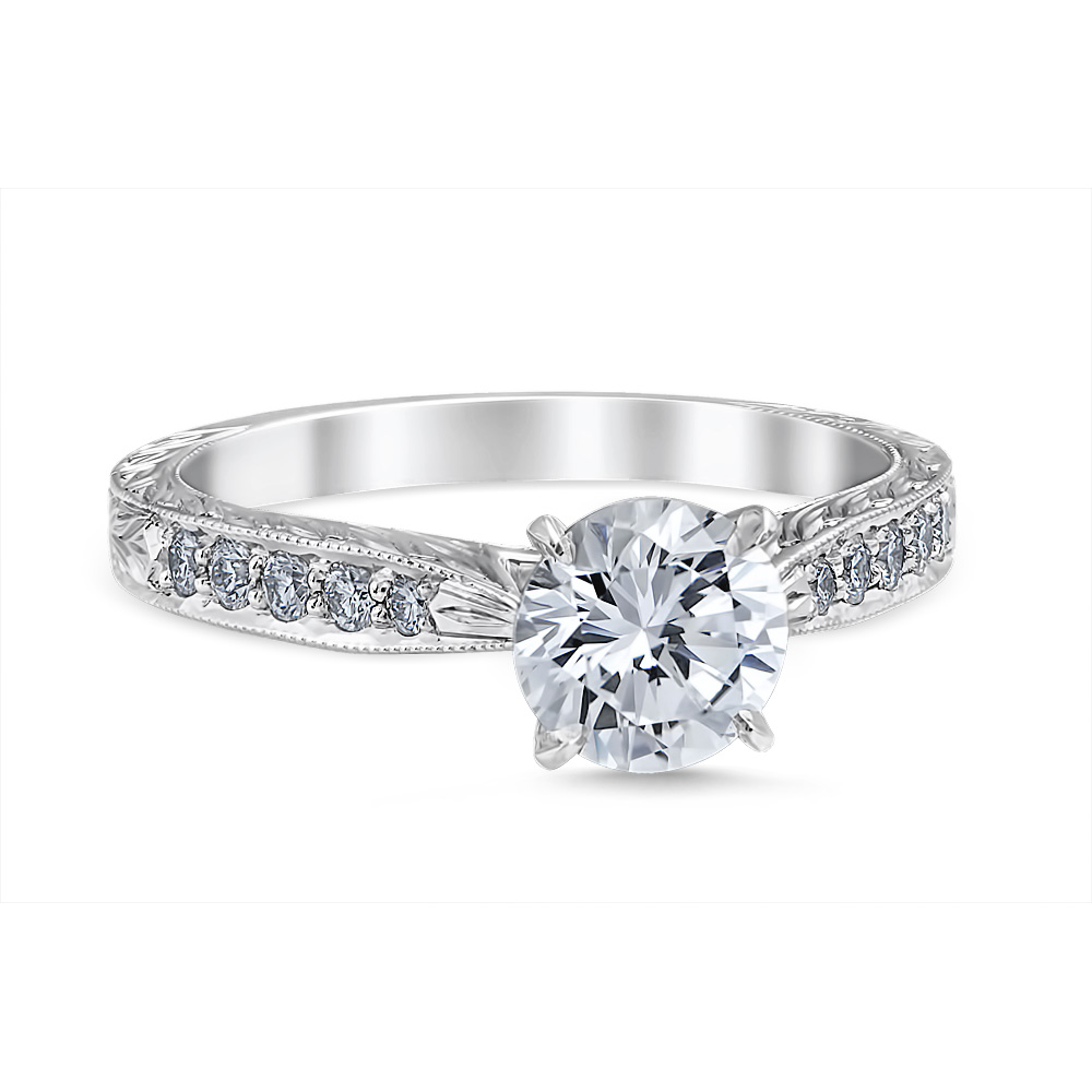 Sussana 14K White Gold Engagement Ring