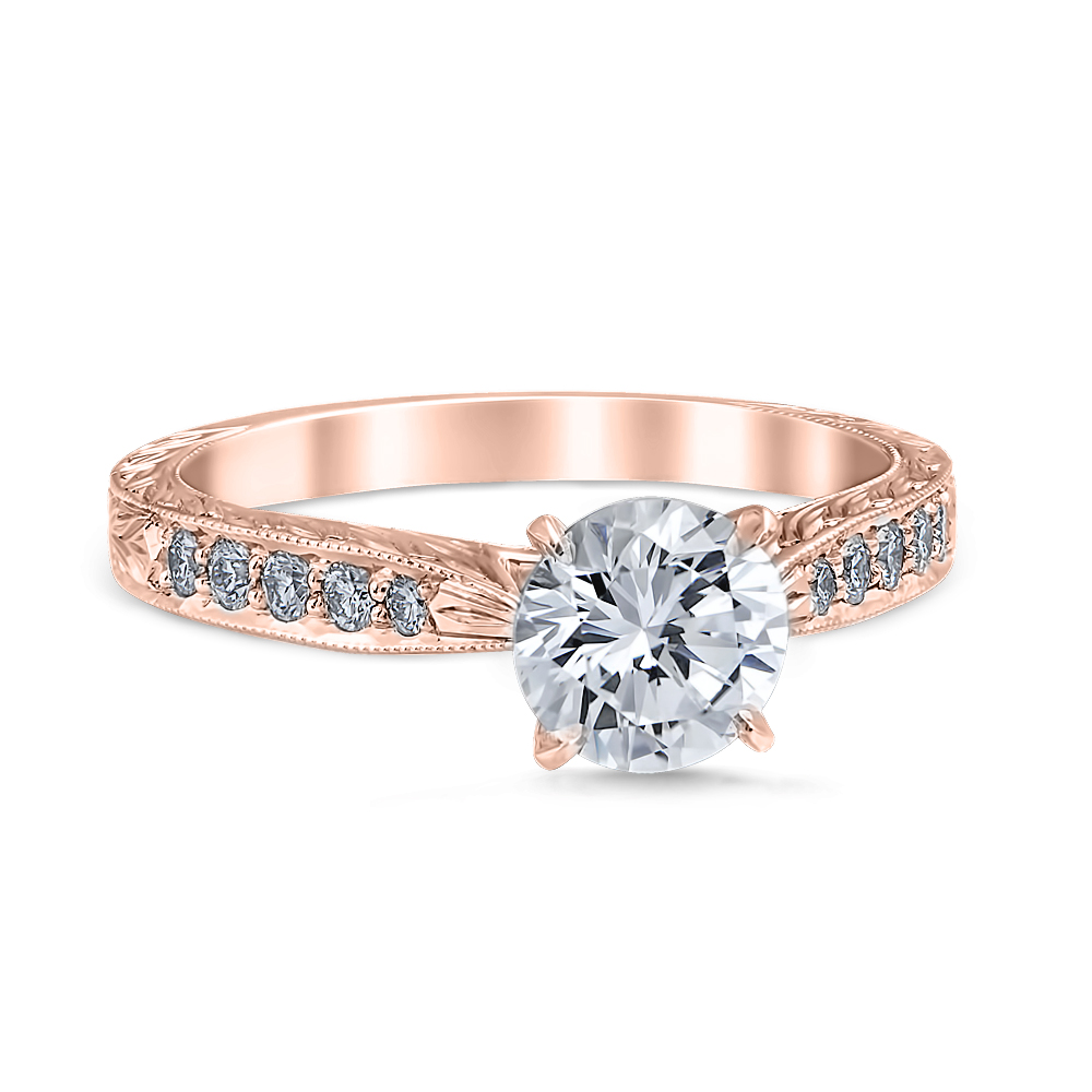 Sussana 14K Rose Gold Engagement Ring