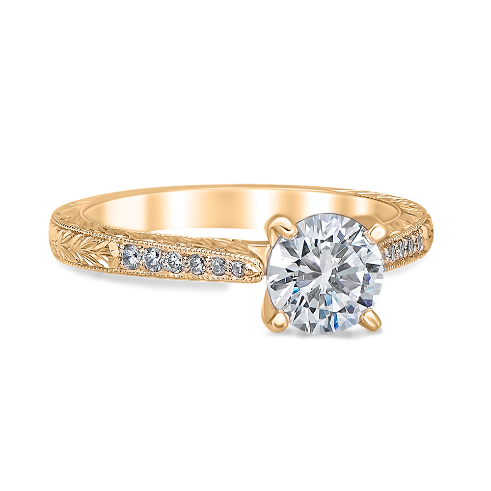Karly 18K Yellow Gold Engagement Ring