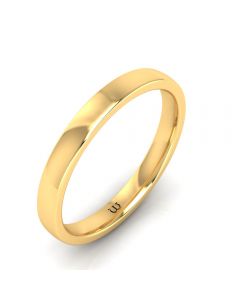 3MM COMFORT FIT DOMED WEDDING BAND 14K YELLOW GOLD