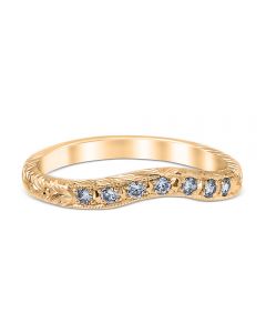 Stefania Wedding Ring 14K Yellow Gold