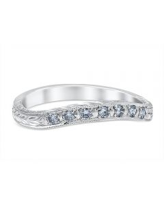Monica Wedding Ring 14K White Gold