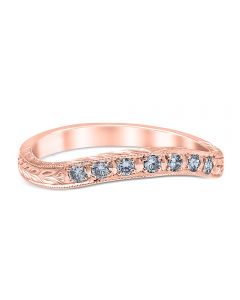 Romanesque Arcade Wedding Ring 14K Rose Gold