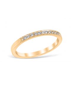 Heritage Pavé 0.11 ctw Wedding Ring 14K Yellow Gold