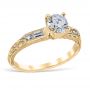 Lucia 18K Yellow Gold Engagement Ring