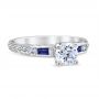 Lucia Sapphire Platinum Engagement Ring