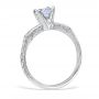 Lucia Sapphire 18K White Gold Engagement Ring