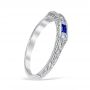 Lucia Sapphire Wedding Ring Platinum