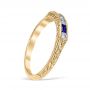 Lucia Sapphire Wedding Ring 18K Yellow Gold