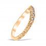 Florin Leaf Wedding Ring 14K Yellow Gold