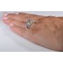 Romanesque Arcade Vintage 14k White Gold & Diamond Filigree Engagement Ring