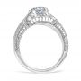 Romanesque Arcade Platinum Engagement Ring