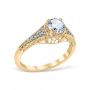 Palisades 14K Yellow Gold Vintage Filigree Engagement Ring