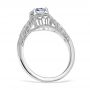 Palisades Platinum Vintage Filigree Engagement Ring