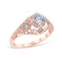Luana 14K Rose Gold Engagement Ring