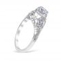Luana 18K White Gold Engagement Ring