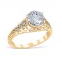 Carola 14K Yellow Gold Engagement Ring