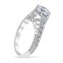 Carola 14K White Gold Engagement Ring