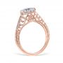 Carola 14K Rose Gold Vintage Engagement Ring