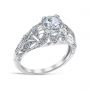 Magnolia 14K White Gold Engagement Ring