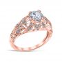 Magnolia 14K Rose Gold Engagement Ring