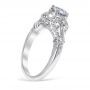 Edwardian Blossom 14K White Gold Engagement Ring