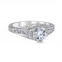 Fiorella 18K White Gold Vintage Engagement Ring