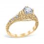 Fiorella 18K Yellow Gold Engagement Ring