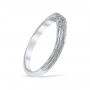 Sweeping Lace Wedding Ring 18K White Gold