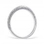Sweeping Lace Wedding Ring 14K White Gold