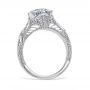 Venetian Crown Vintage Platinum Filigree Engagement Ring