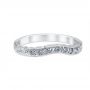 Venetian Crown Wedding Ring 14K White Gold