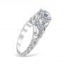 Stefania 14K White Gold Vintage Engagement Ring