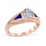 Anastasia 14K Rose Gold Vintage Engagement Ring