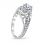 Lincoln Drape Platinum Engagement Ring