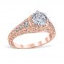 Emma 14K Rose Gold Vintage Engagement Ring
