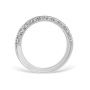 French Pavé 0.44 ctw Wedding Ring Platinum