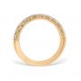 French Pavé 0.44 ctw Wedding Ring 18K Yellow Gold