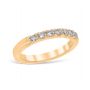 French Pavé 0.28 ctw Wedding Ring 18K Yellow Gold