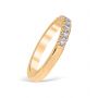 French Pavé 0.28 ctw Wedding Ring 14K Yellow Gold