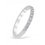 Mezzaluna Pavé 0.33 ctw Wedding Ring Platinum