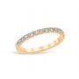 Mezzaluna Pavé 0.45 ctw Wedding Ring 18K Yellow Gold