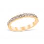 Heritage Pavé 0.45 ctw Wedding Ring 14K Yellow Gold