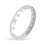 Mezzaluna Pavé 0.75 ctw Wedding Ring 14K White Gold