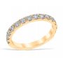 Mezzaluna Pavé 0.75 ctw Wedding Ring 18K Yellow Gold