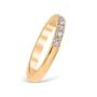 Mezzaluna Pavé 0.35 ctw Wedding Ring 14K Yellow Gold