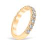 French Pavé 0.77 ctw Wedding Ring 18K Yellow Gold