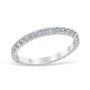 French Pavé 0.64 ctw Wedding Ring Platinum