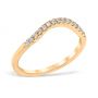 Classic Contour 0.15 ctw. Curve 1 Wedding Ring 14K Yellow Gold